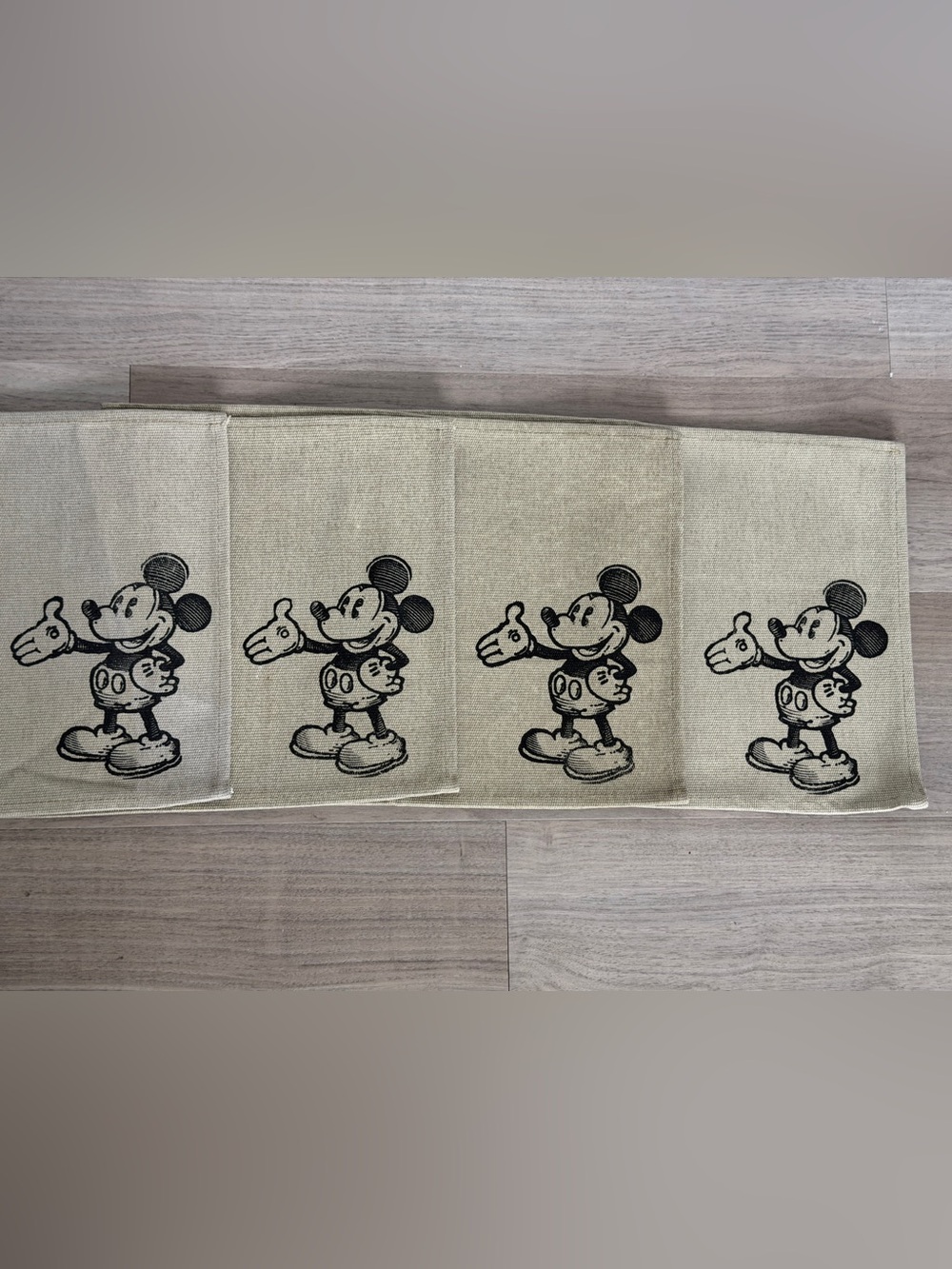 Vintage Disney Mickey Mouse Woven Placemats
